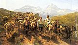Rosa Bonheur Muleteers Crossing the Pyrenees painting